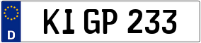 Trailer License Plate